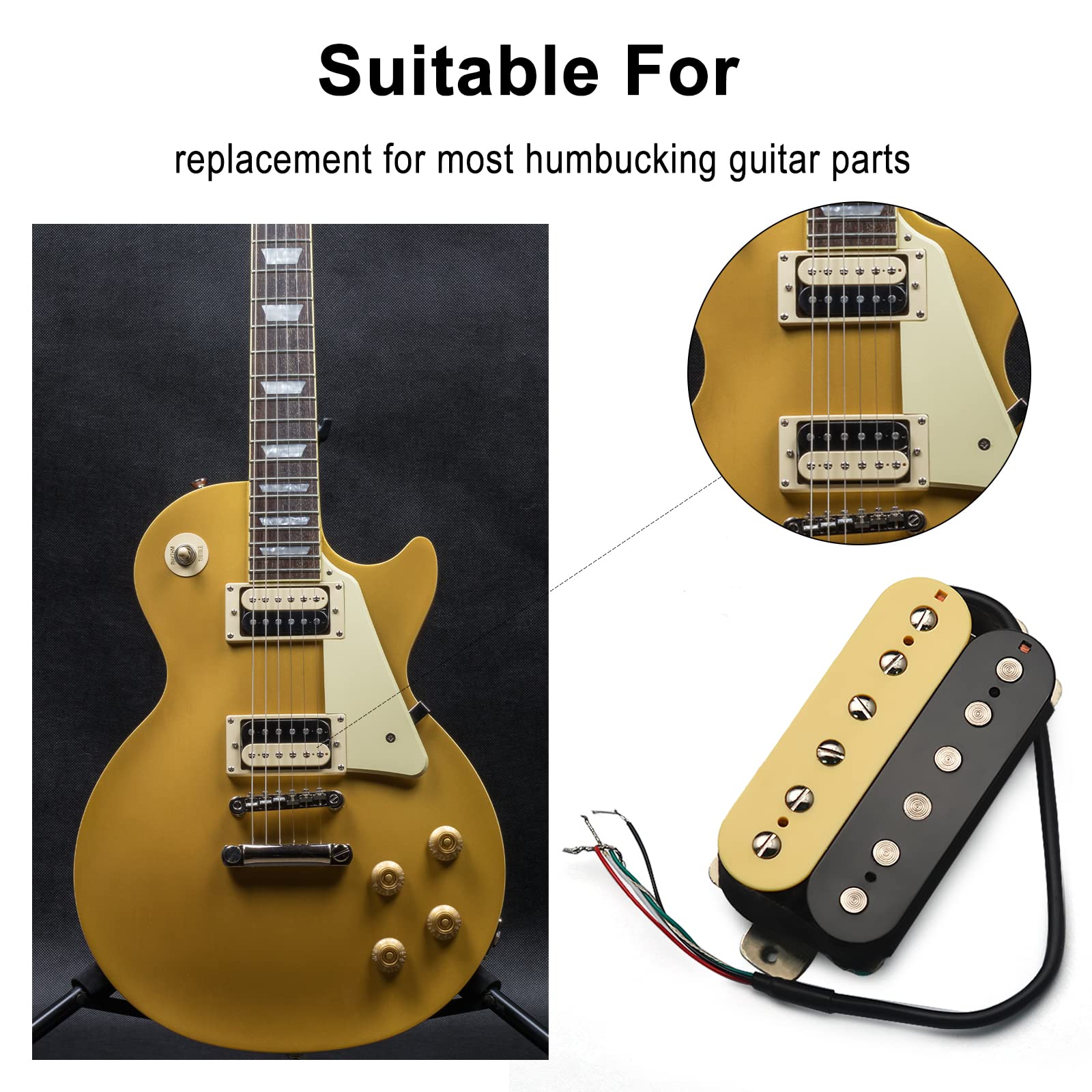 Amazon | SAPHUE アルニコ5 エレキギター ピックアップ ハムバッカー